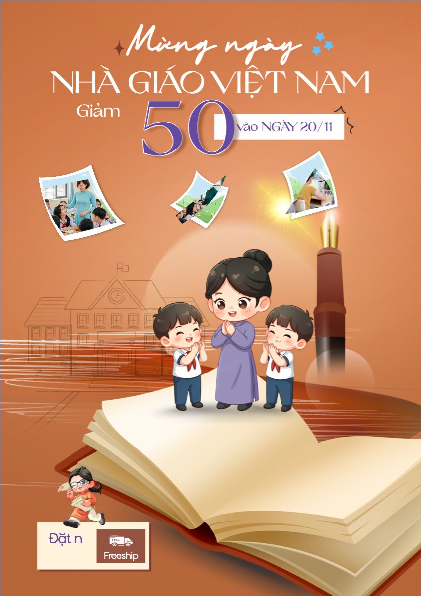 Mẫu Poster chuẩn Chúc mừng Ngày Nhà Giáo Việt Nam 20/11 — LayerPic