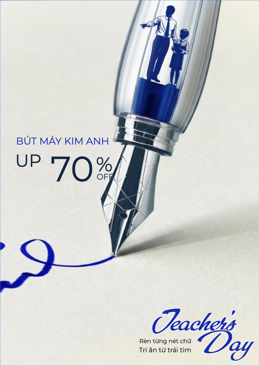 Mẫu Poster chuẩn Rèn từng nét chữ — LayerPic