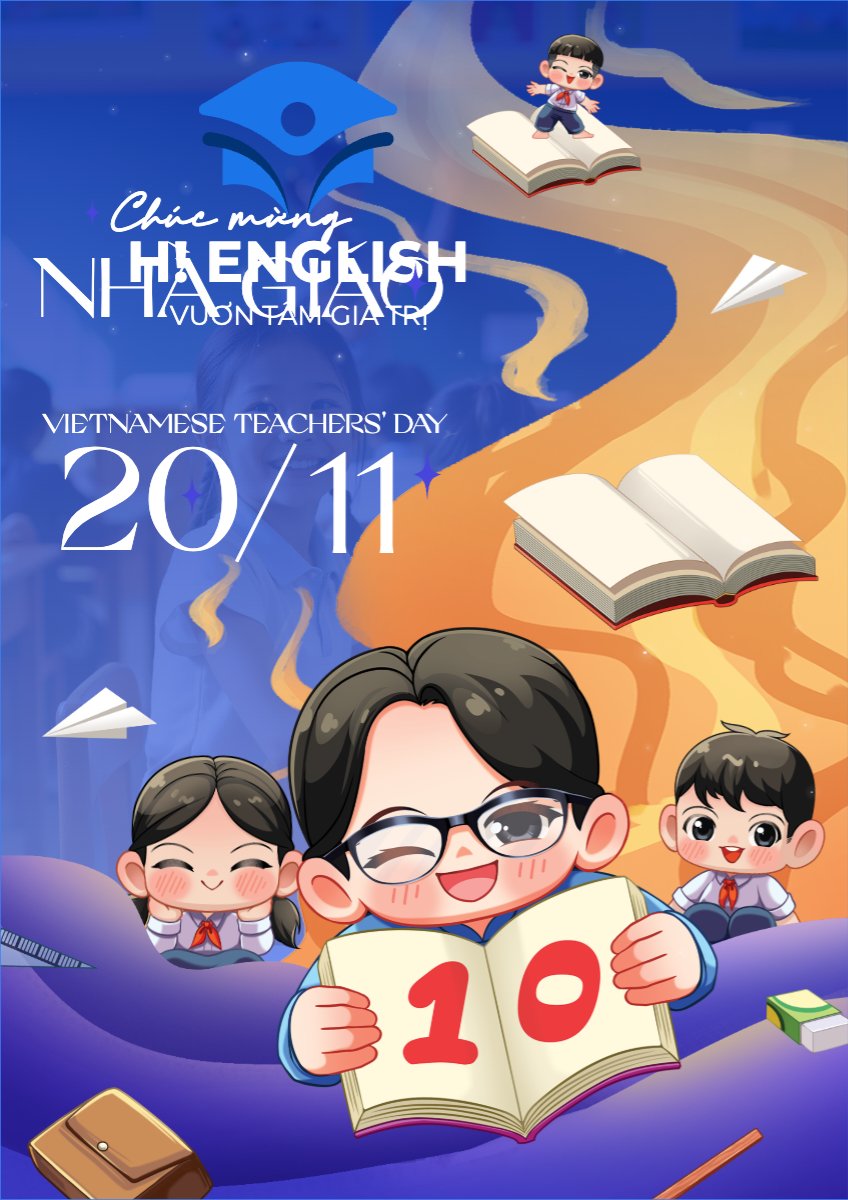 Mẫu Poster chuẩn Mừng ngày nhà giáo 20/11 — LayerPic