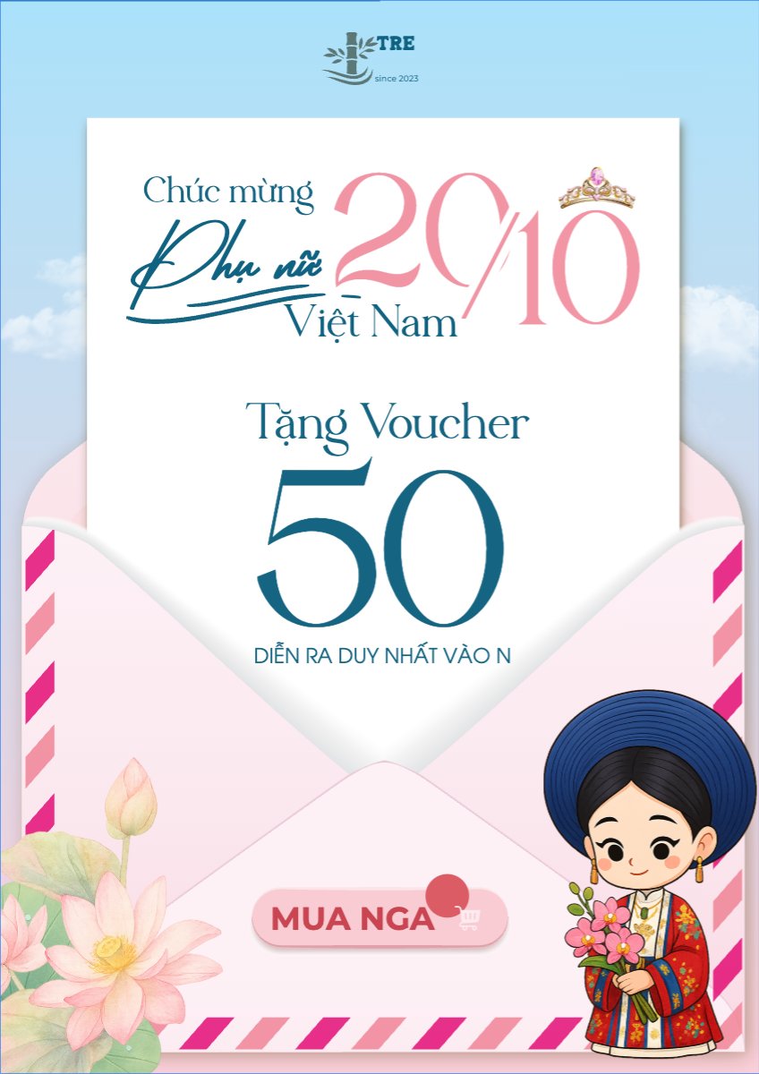 Mẫu Poster chuẩn 20/10, Ngày phụ nữ Việt Nam, Vietnamese Women's Day, phụ nữ, sự kiện, event, dễ thương, cute, chibi, hoạt hình, cartoon — LayerPic