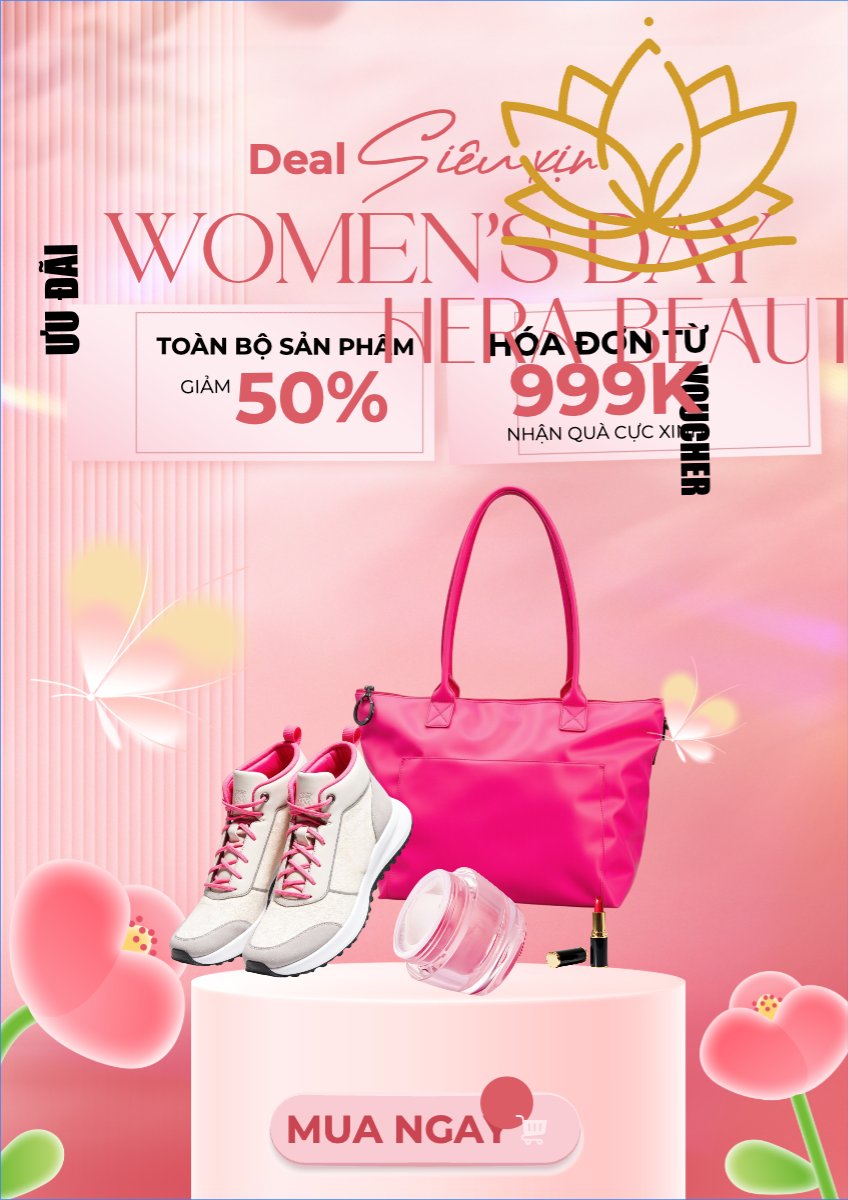 Mẫu Poster chuẩn 20/10, Ngày phụ nữ Việt Nam, Vietnamese Women's Day, phụ nữ, sự kiện, event, fashion, thời trang, outfit, hiện đại, modern — LayerPic