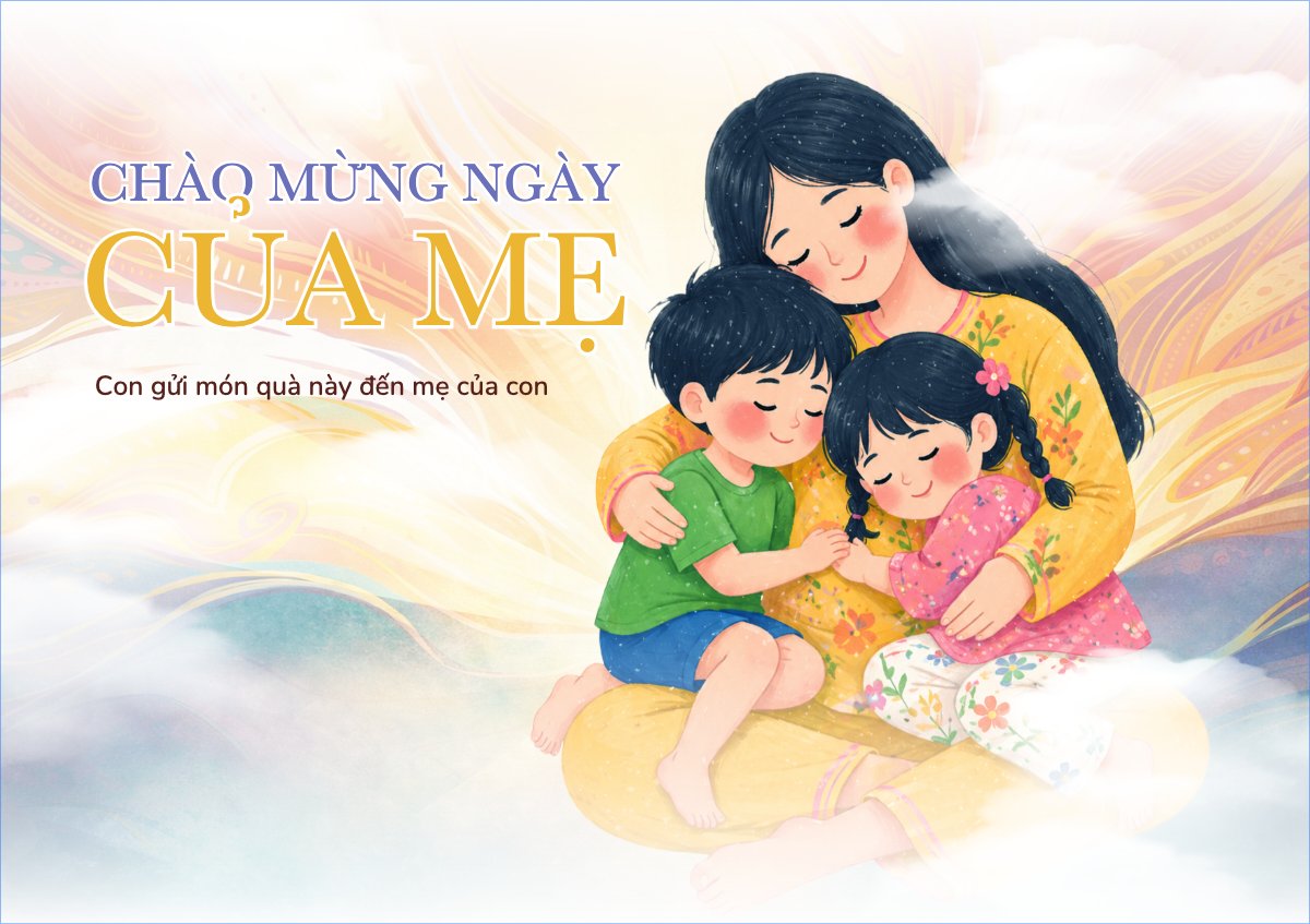 Mẫu Thiệp chúc mừng Chúc mừng ngày của Mẹ — LayerPic
