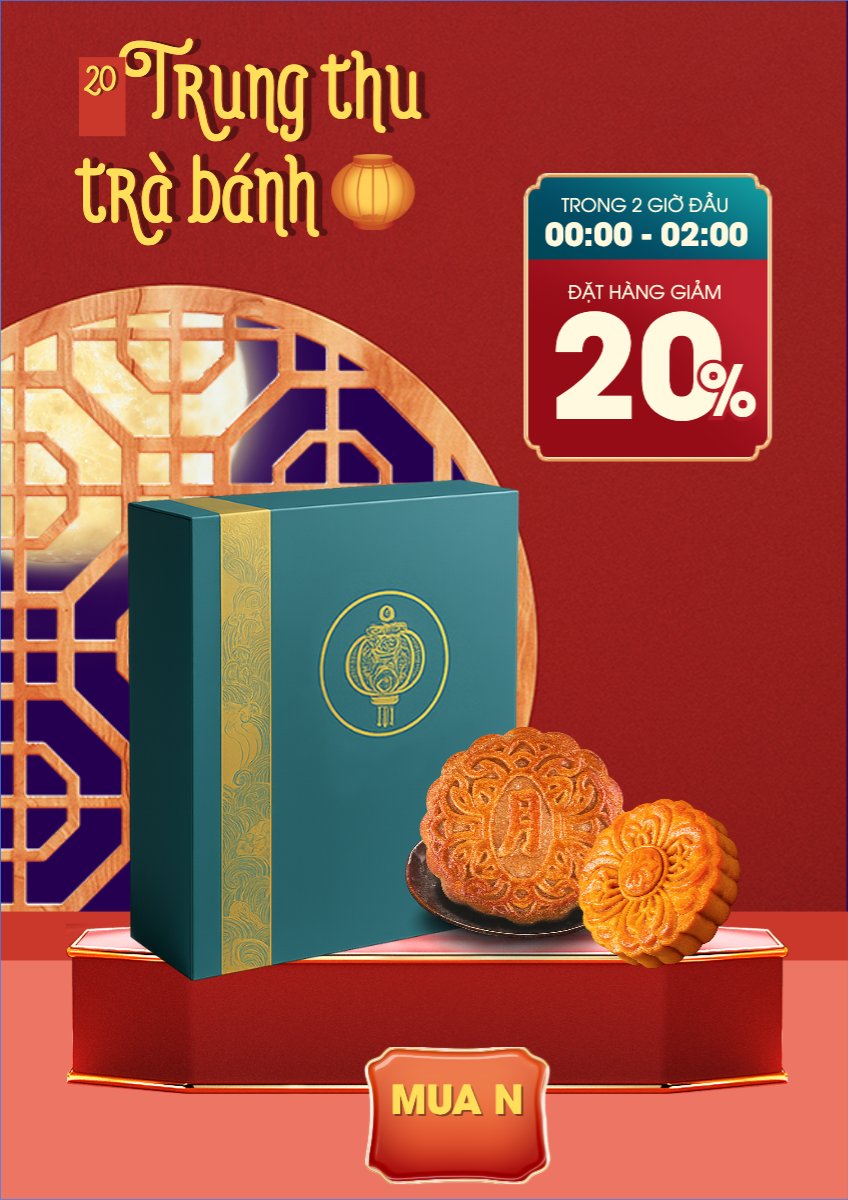 Mẫu Poster chuẩn Trung thu, Tết Đoàn Viên, mid-autumn festival, sự kiện, event, lễ hội, festival, ẩm thực, food, bánh trung thu, hiện đại, modern — LayerPic