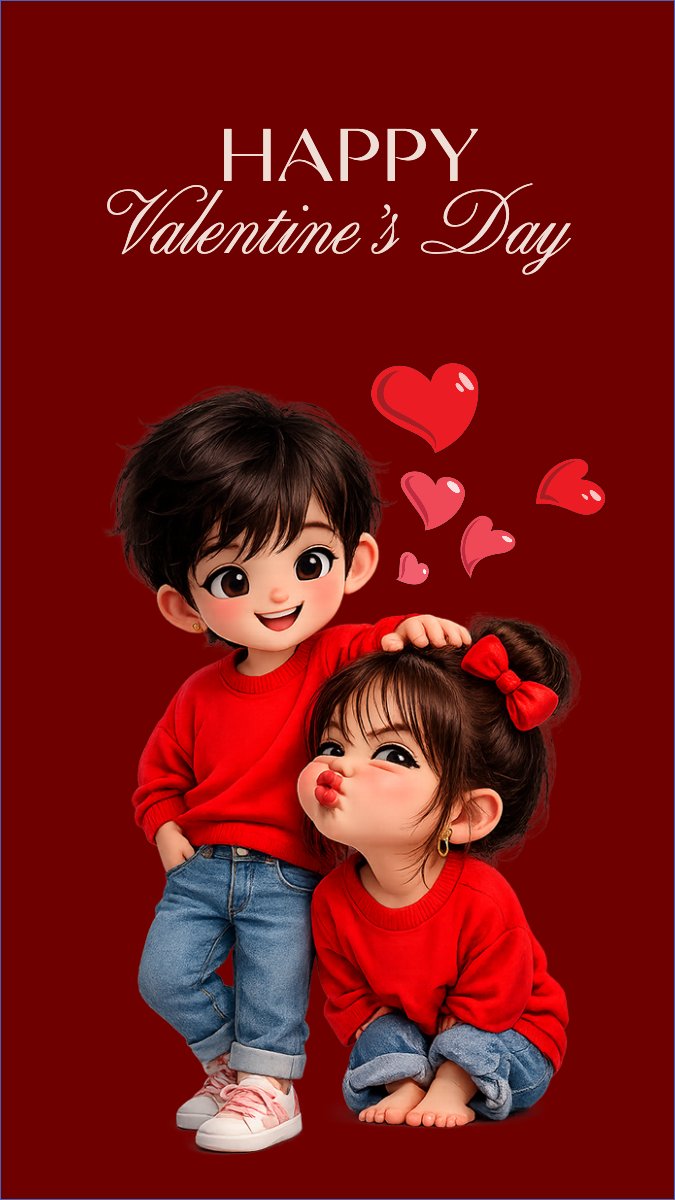 Mẫu Hình nền điện thoại Happy valentine's day — LayerPic