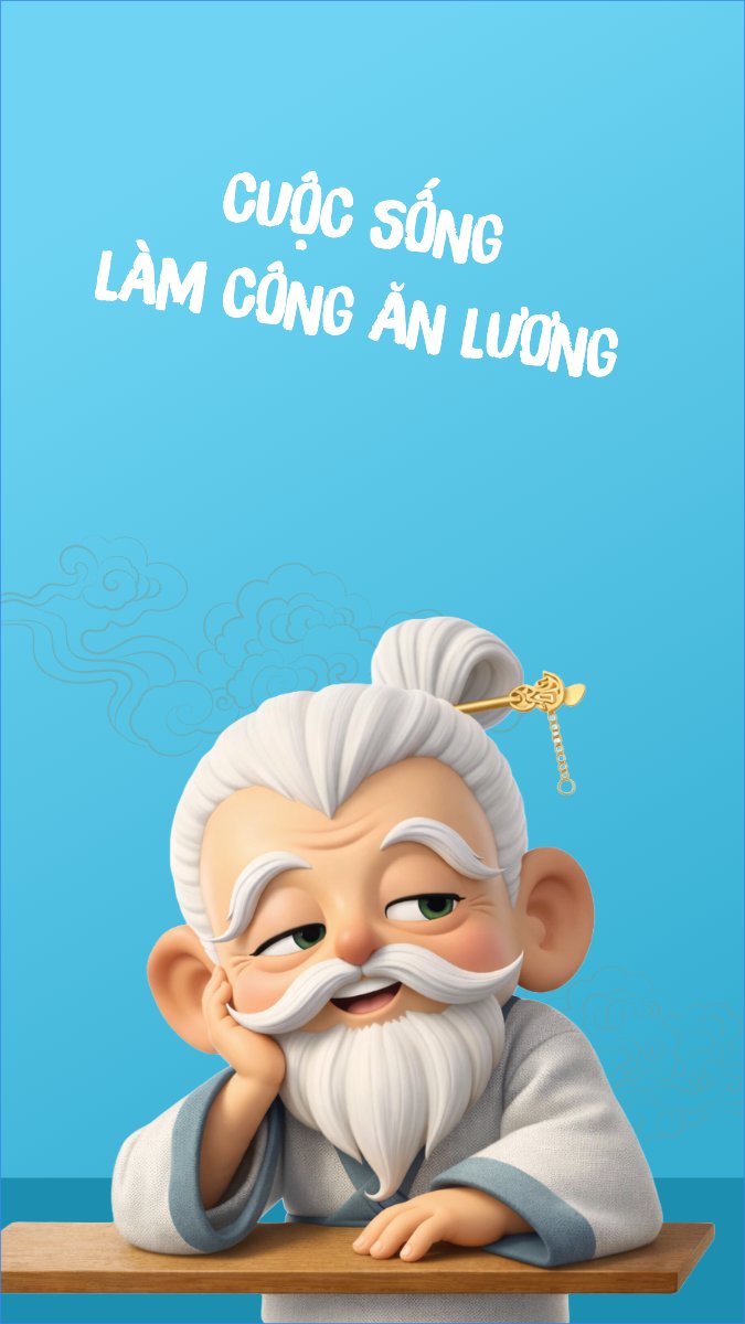 Mẫu Hình nền điện thoại Cuộc sống làm công ăn lương thì nó phải thế — LayerPic