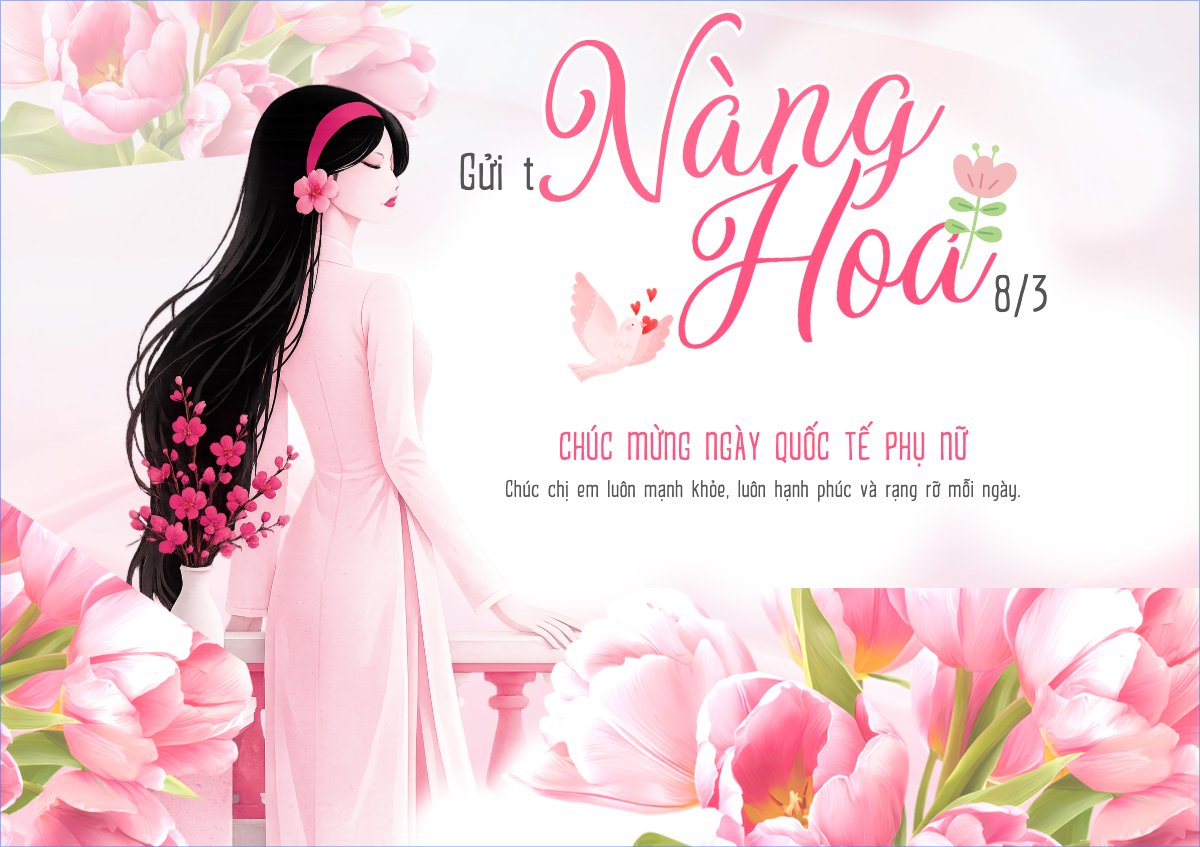 Gửi trao nàng hoa 8/3