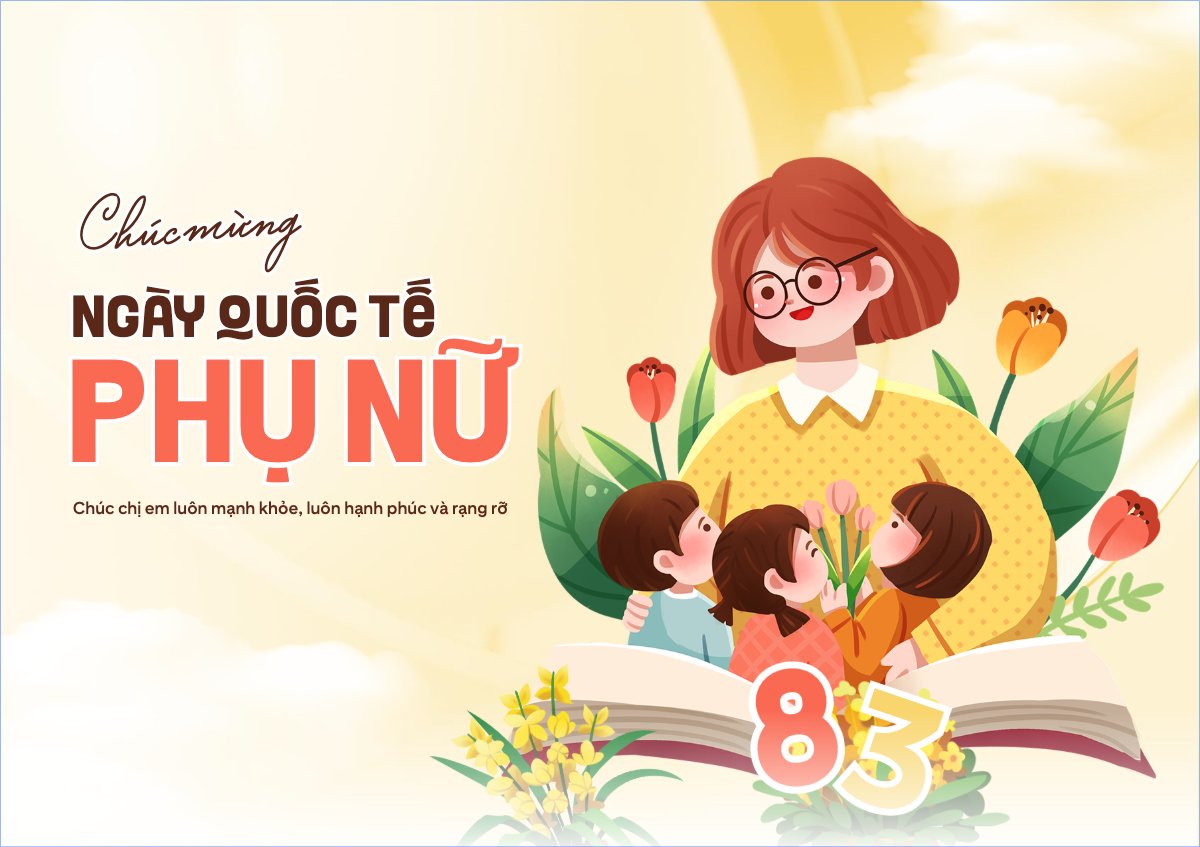 Mẫu Thiệp chúc mừng Chúc mừng ngày Quốc tế phụ nữ 8/3 — LayerPic