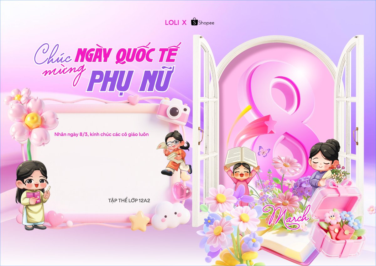 Chúc mừng ngày Quốc tế phụ nữ 8/3