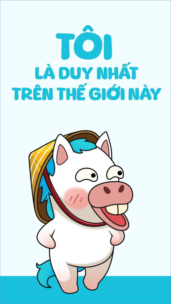 Mẫu Hình nền điện thoại Tôi là duy nhất trên thế giới này — LayerPic