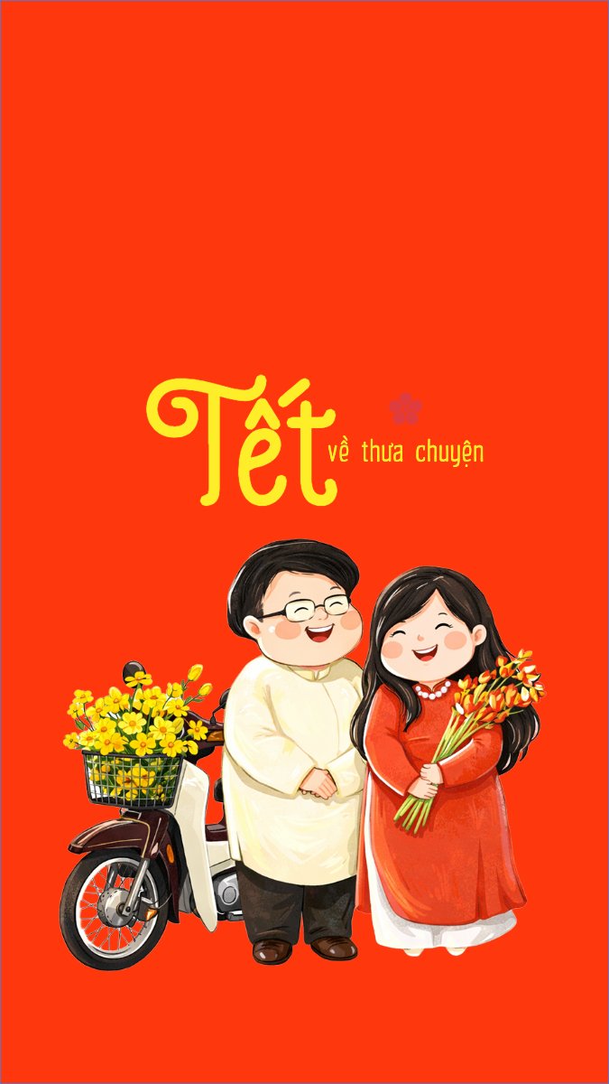 Mẫu Hình nền điện thoại Tết về thưa chuyện trầu cau — LayerPic