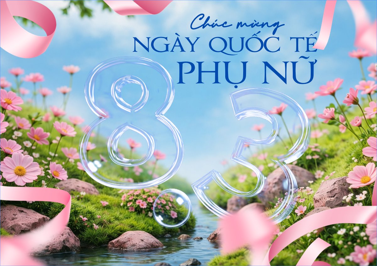 Mẫu Thiệp chúc mừng Chúc mừng ngày quốc tế phụ nữ 8.3 — LayerPic
