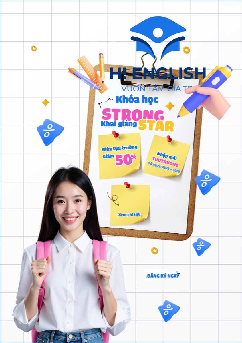 Mẫu Poster chuẩn Tựu trường, đến trường, nhập học, back to school, giáo dục, education, school, trường học, hiện đại, modern — LayerPic