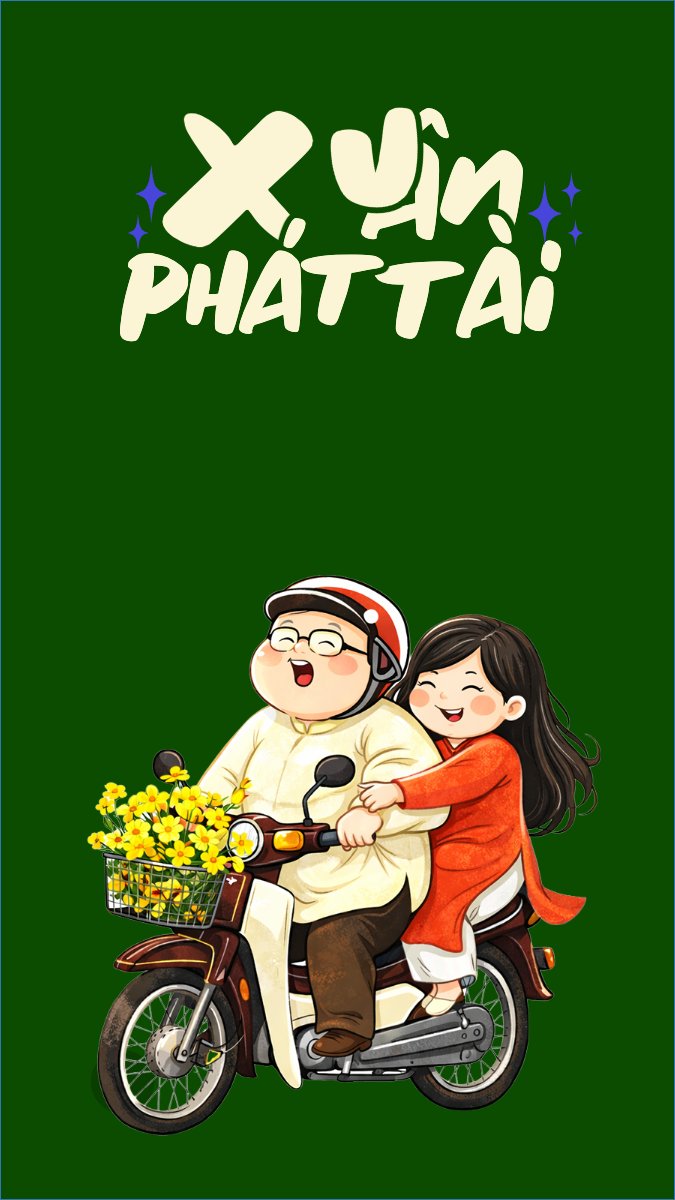Mẫu Hình nền điện thoại Xuân phát tài — LayerPic