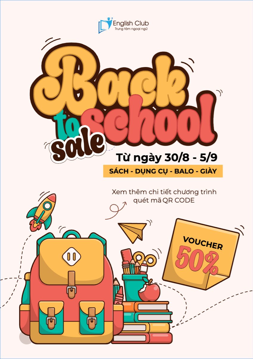 Mẫu Poster chuẩn Tựu trường, đến trường, nhập học, back to school, giáo dục, education, school, trường học, hiện đại, modern — LayerPic