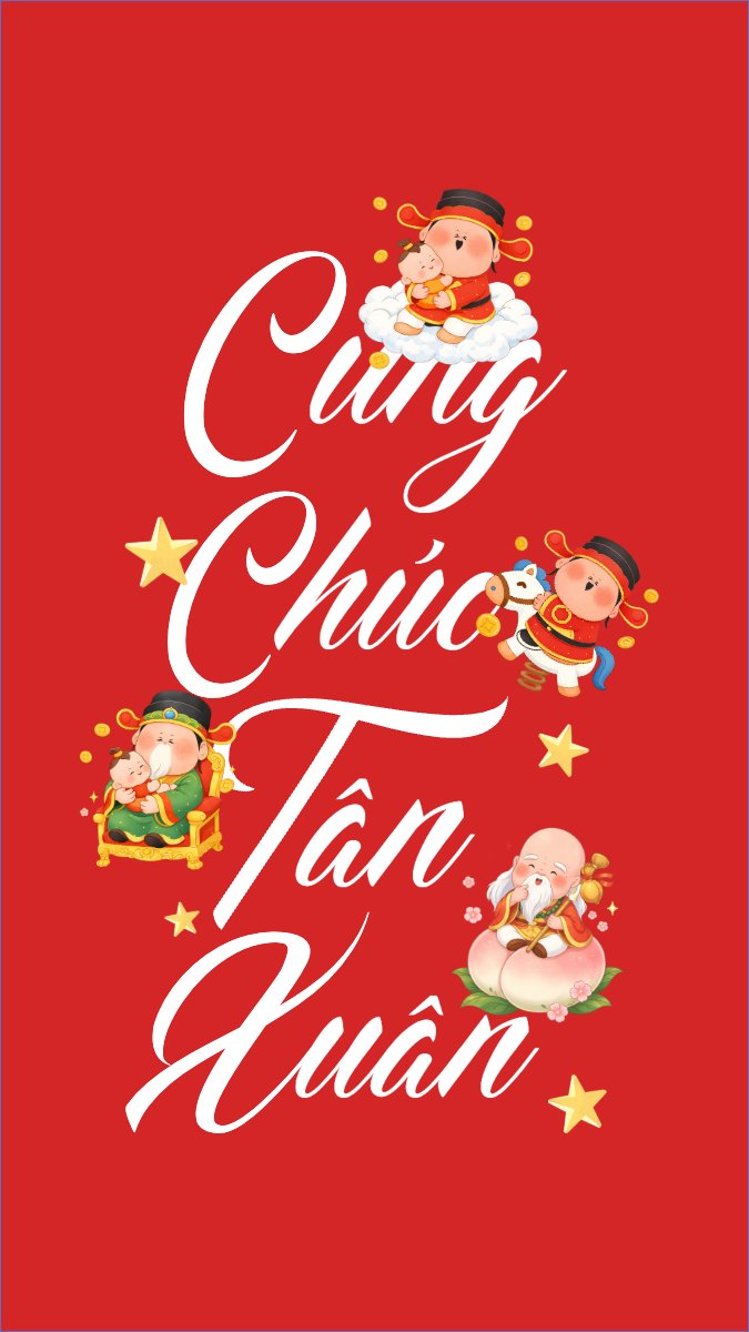 Mẫu Hình nền điện thoại Cung chúc tân xuân — LayerPic