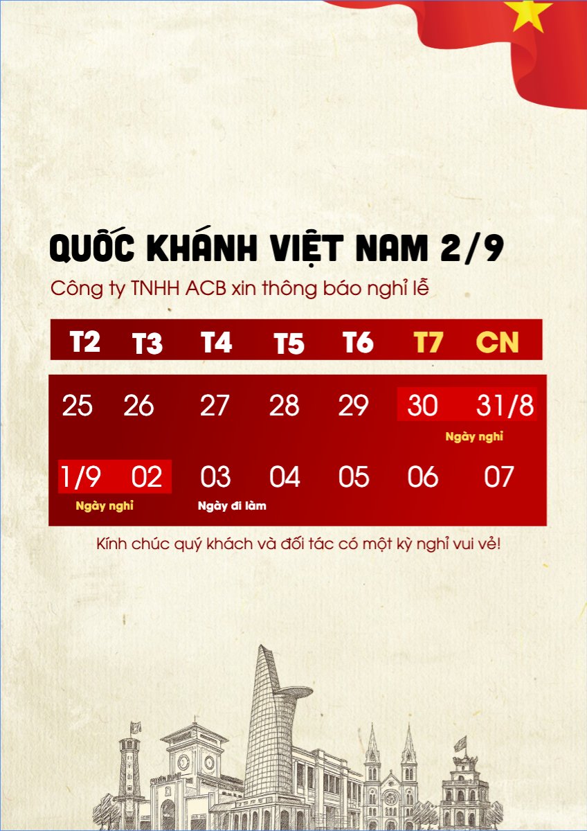 Mẫu Poster chuẩn 2/9, Quốc Khánh, lễ hội, thông báo, lịch nghỉ, Việt Nam, sự kiện, event, cổ điển, vintage, retro, classic — LayerPic