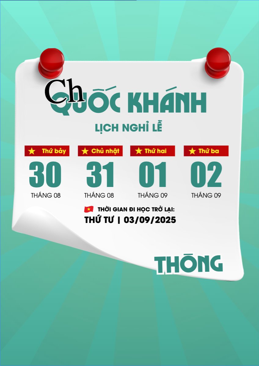 Mẫu Poster chuẩn 2/9, Quốc Khánh, lễ hội, thông báo, lịch nghỉ, Việt Nam, sự kiện, event, hiện đại, modern — LayerPic