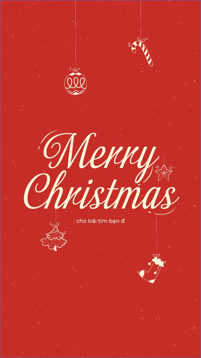 Mẫu Hình nền điện thoại Merry Christmas — LayerPic