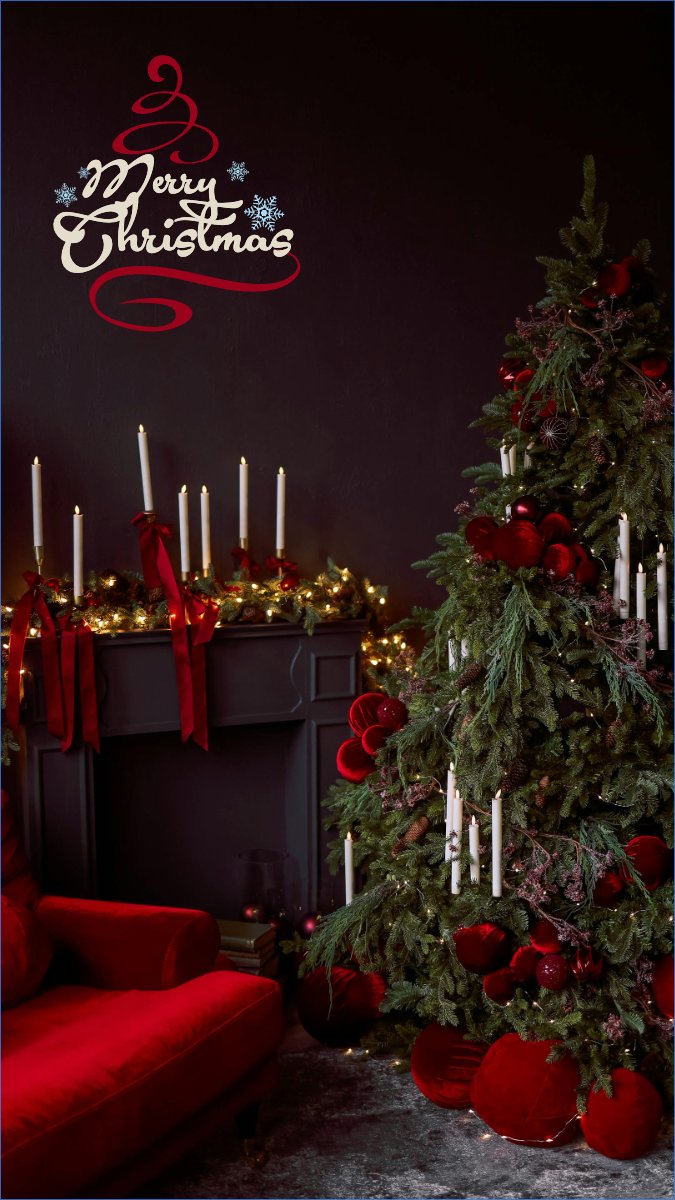 Mẫu Hình nền điện thoại Merry christmas — LayerPic