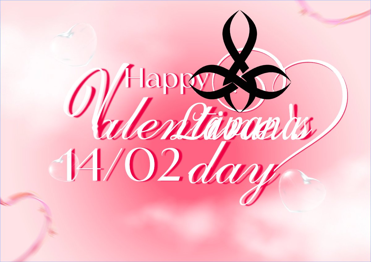 Mẫu Thiệp chúc mừng Happy valentine's day — LayerPic