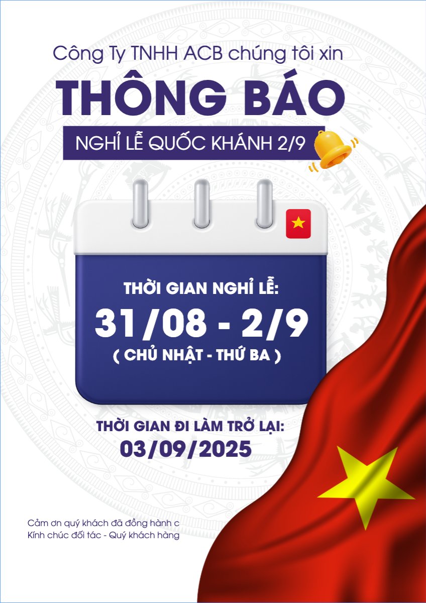 Mẫu Poster chuẩn 2/9, Quốc Khánh, lễ hội, thông báo, lịch nghỉ, Việt Nam, sự kiện, event, hiện đại, modern — LayerPic
