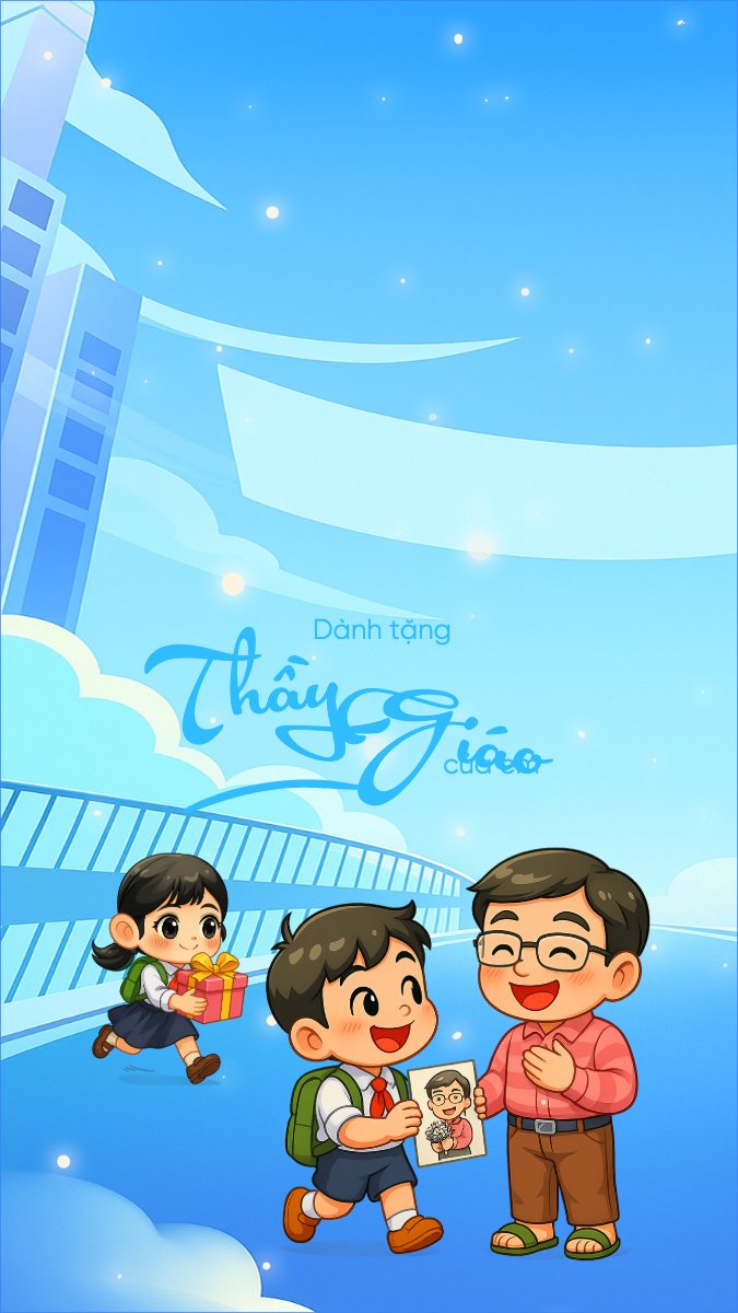 Mẫu Hình nền điện thoại Dành tặng thầy giáo của em — LayerPic