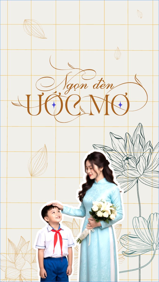 Mẫu Hình nền điện thoại Ngọn đèn ước mơ — LayerPic