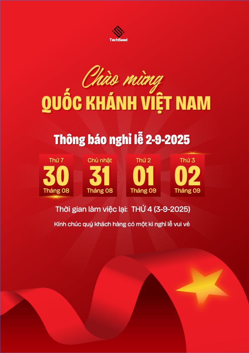 Mẫu Poster chuẩn 2/9, Quốc Khánh, lễ hội, thông báo, lịch nghỉ, Việt Nam, sự kiện, event, hiện đại, modern — LayerPic