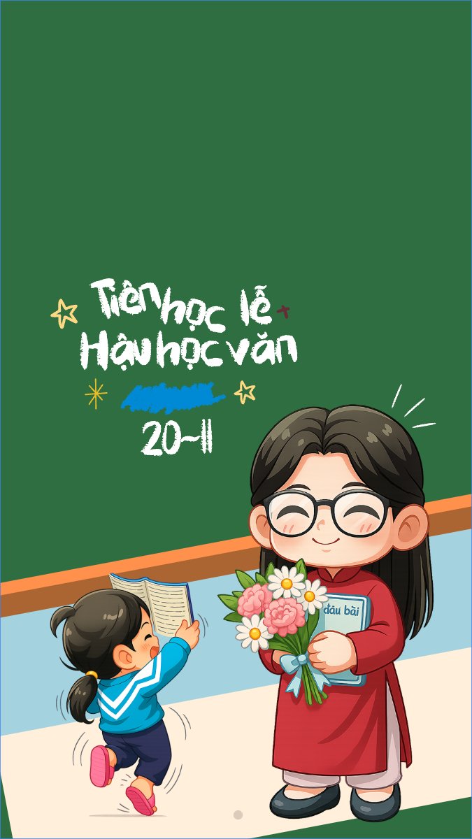 Mẫu Hình nền điện thoại Tiên học lễ hậu học văn — LayerPic