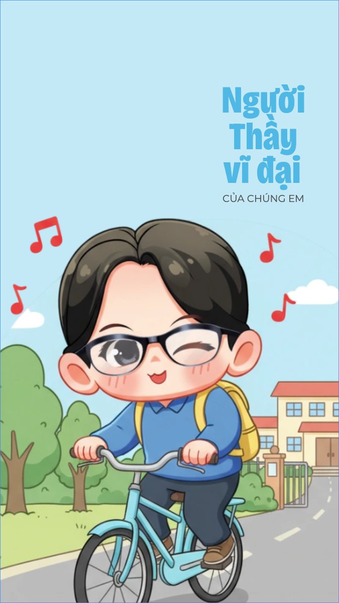 Mẫu Hình nền điện thoại Người thầy vĩ đại của chúng em — LayerPic