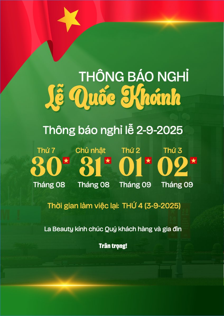 Mẫu Poster chuẩn 2/9, Quốc Khánh, lễ hội, thông báo, lịch nghỉ, Việt Nam, sự kiện, event, hiện đại, modern — LayerPic