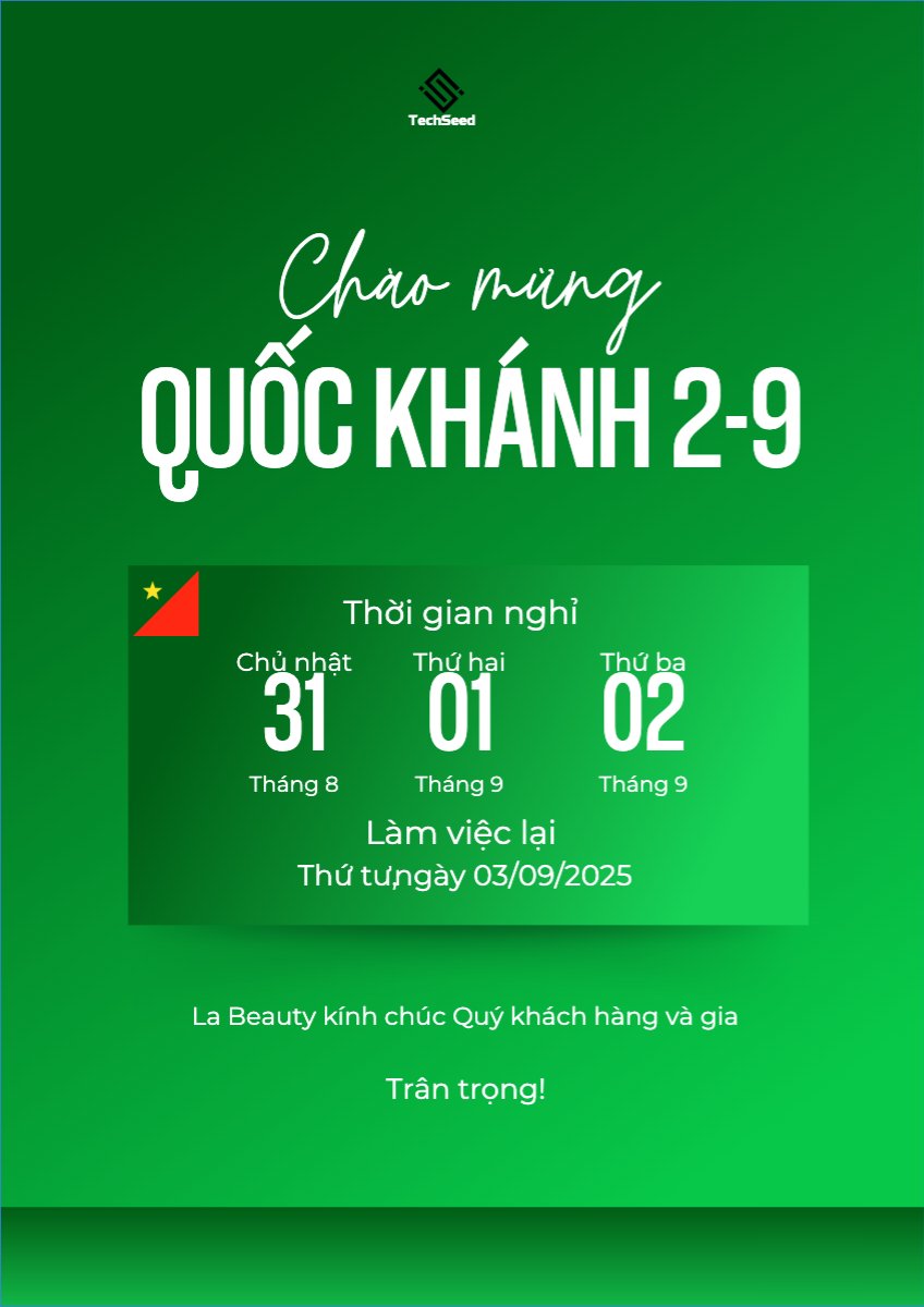 Mẫu Poster chuẩn 2/9, Quốc Khánh, lễ hội, thông báo, lịch nghỉ, Việt Nam, sự kiện, event, hiện đại, modern — LayerPic