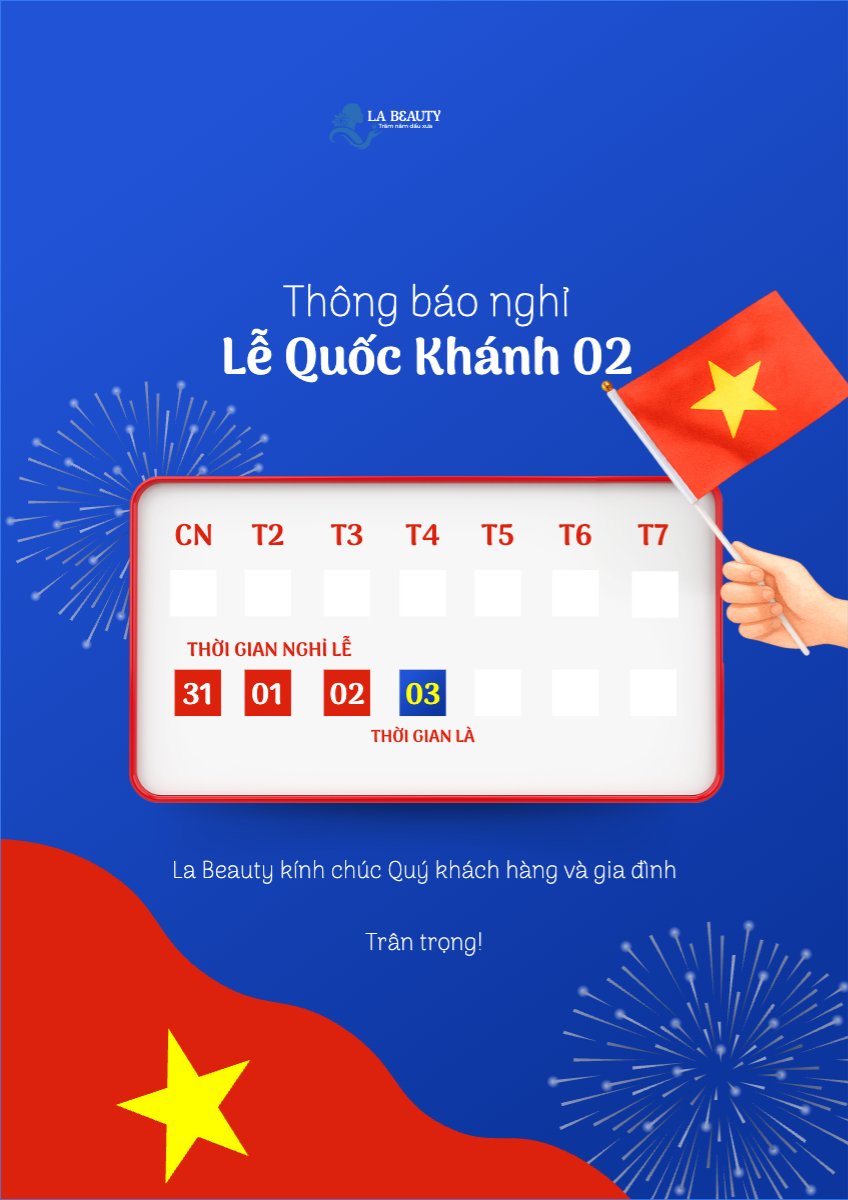 Mẫu Poster chuẩn 2/9, Quốc Khánh, lễ hội, thông báo, lịch nghỉ, Việt Nam, sự kiện, event, hiện đại, modern — LayerPic