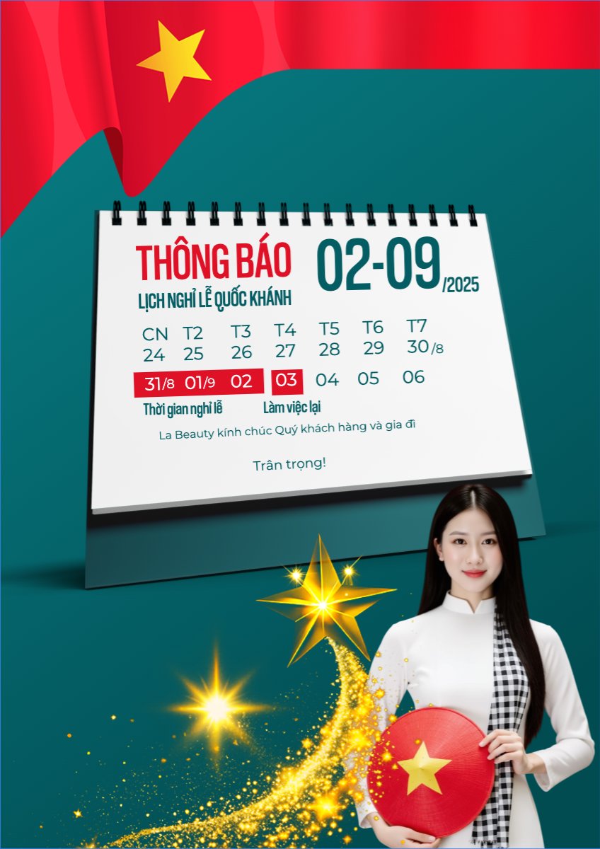 Mẫu Poster chuẩn 2/9, Quốc Khánh, lễ hội, thông báo, lịch nghỉ, Việt Nam, sự kiện, event, hiện đại, modern — LayerPic