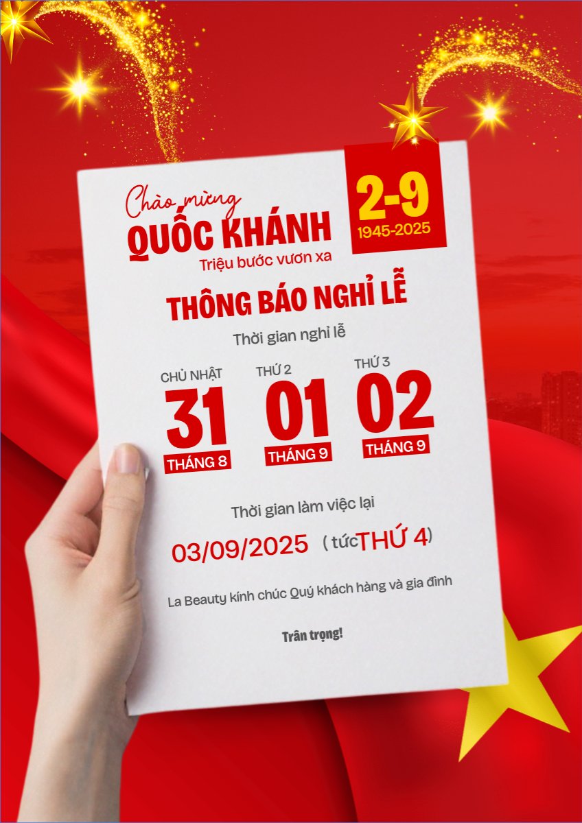 Mẫu Poster chuẩn 2/9, Quốc Khánh, lễ hội, thông báo, lịch nghỉ, Việt Nam, sự kiện, event, hiện đại, modern — LayerPic