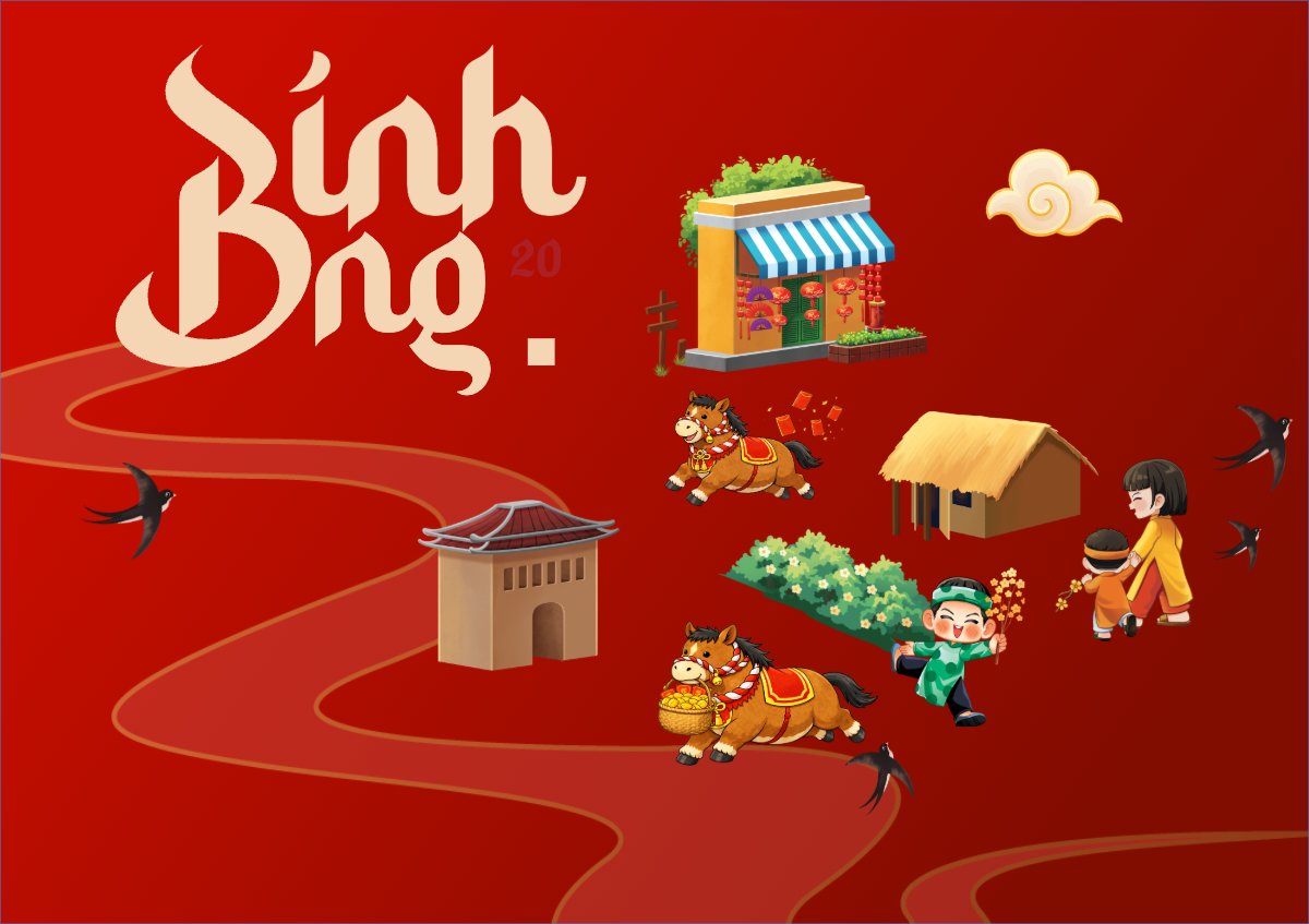 Mẫu Thiệp chúc mừng Bính Ngọ 2026 — LayerPic