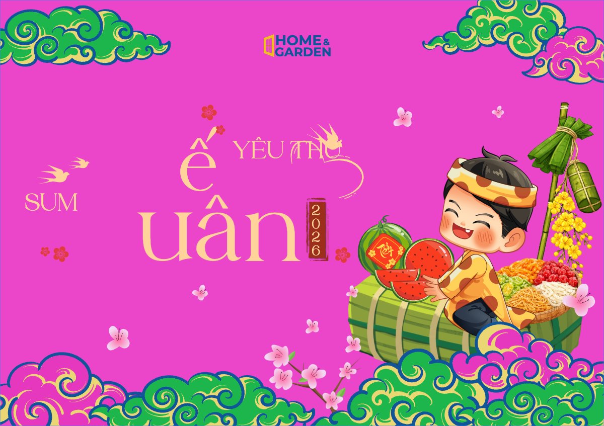 Mẫu Thiệp chúc mừng Tết yêu thương xuân sum vầy — LayerPic