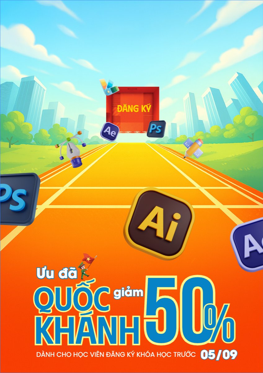 Mẫu Poster chuẩn 2/9, Quốc Khánh, lễ hội, Việt Nam, giáo dục, education, school, trường học, dễ thương, cute, chibi, hoạt hình, cartoon — LayerPic