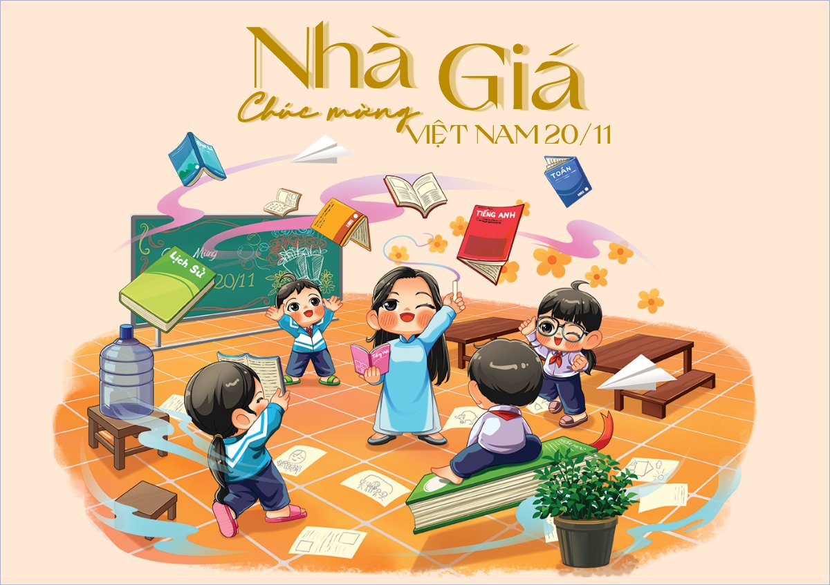 Mẫu Thiệp chúc mừng Chúc mừng ngày nhà giáo — LayerPic