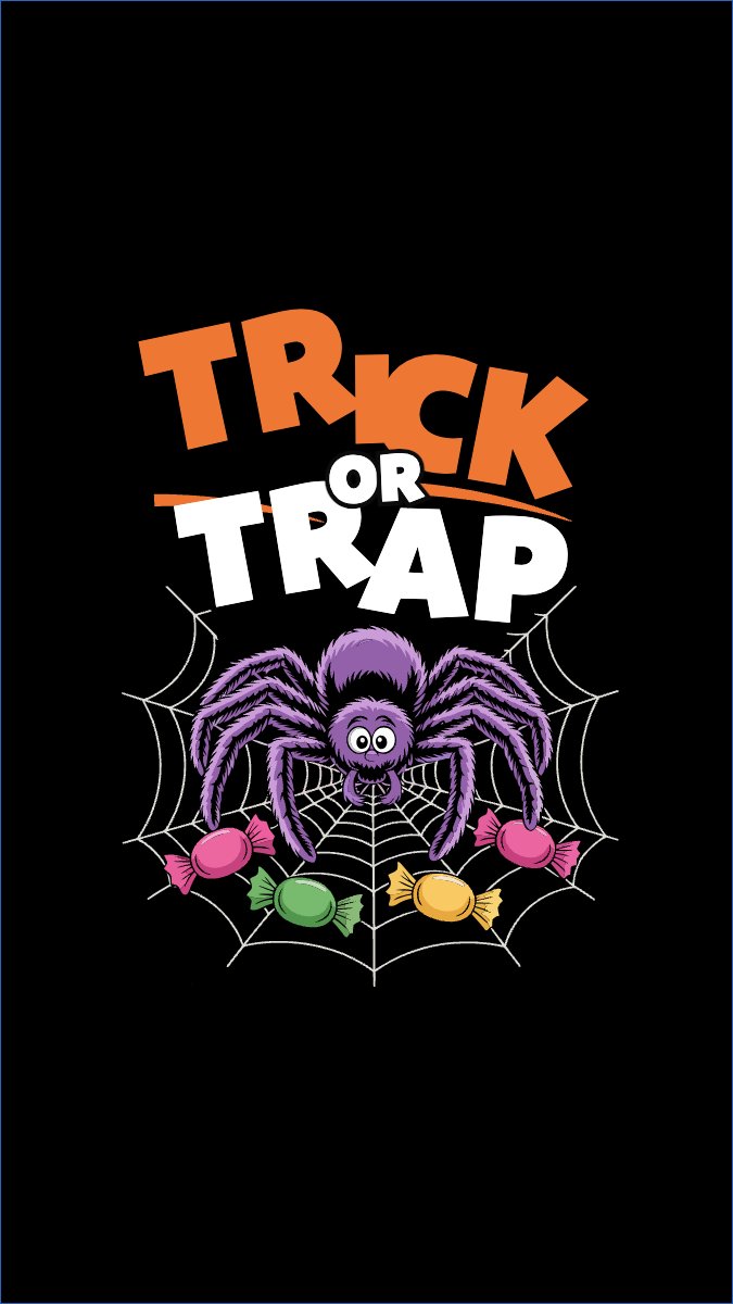 Mẫu Hình nền điện thoại Halloween, lễ hội ma quái, sự kiện, event, dễ thương, cute, chibi, hoạt hình, cartoon — LayerPic
