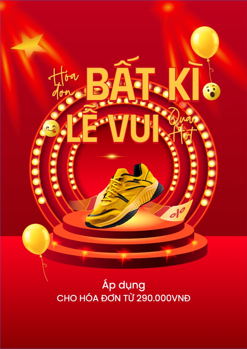 Mẫu Poster chuẩn 2/9, Quốc Khánh, lễ hội, Việt Nam, giày, shoes, thời trang, fashion, hiện đại, modern — LayerPic
