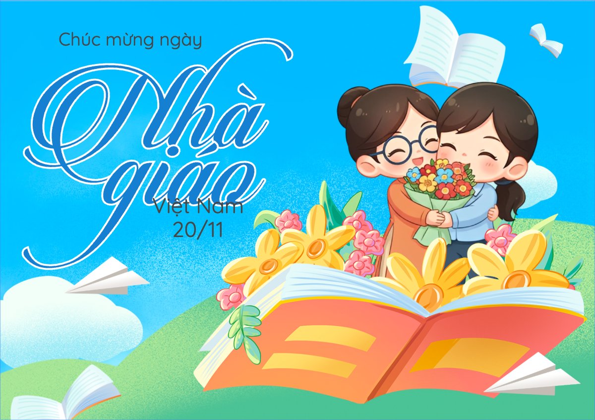 Mẫu Thiệp chúc mừng Mừng ngày Nhà Giáo Việt Nam — LayerPic