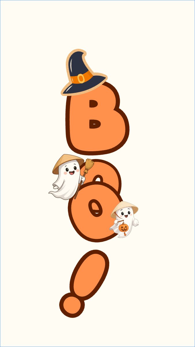 Mẫu Hình nền điện thoại Halloween, lễ hội ma quái, sự kiện, event, dễ thương, cute, chibi, hoạt hình, cartoon — LayerPic