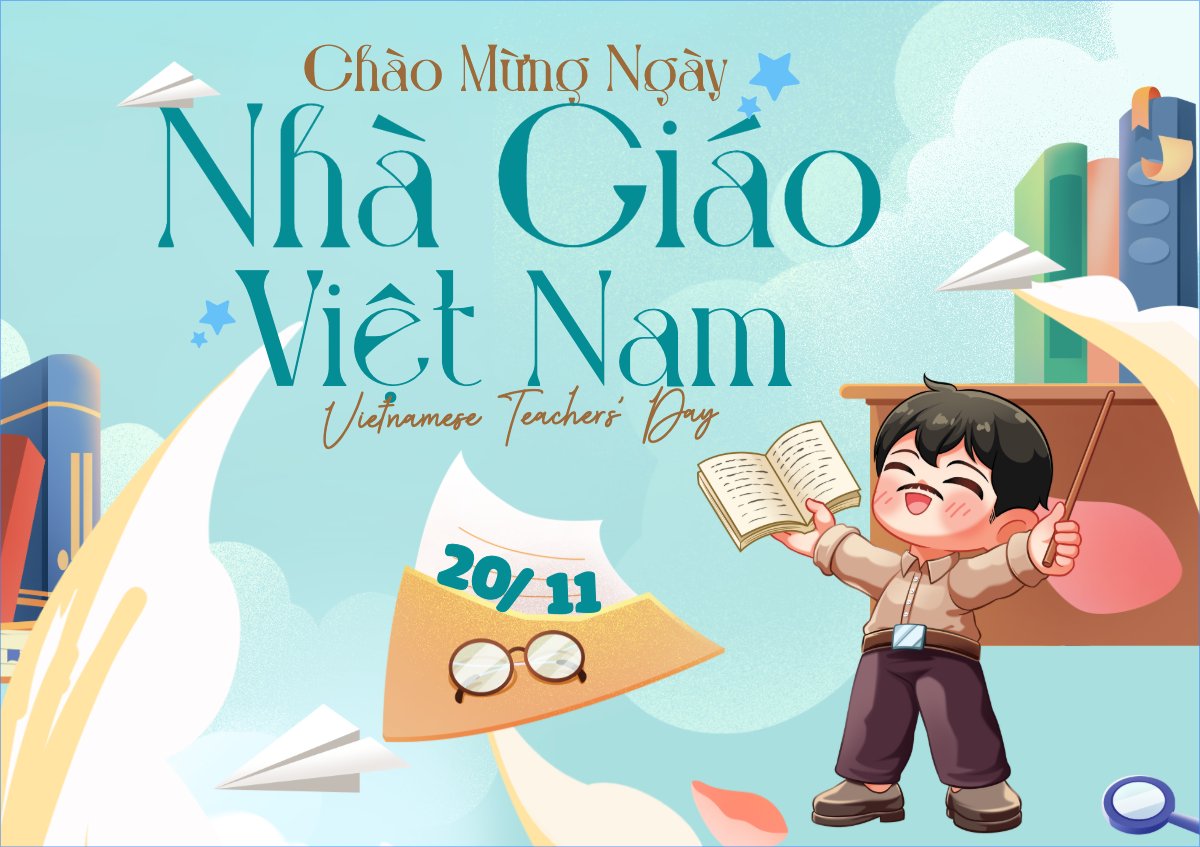 Mẫu Thiệp chúc mừng Chào mừng ngày nhà giáo Việt Nam — LayerPic
