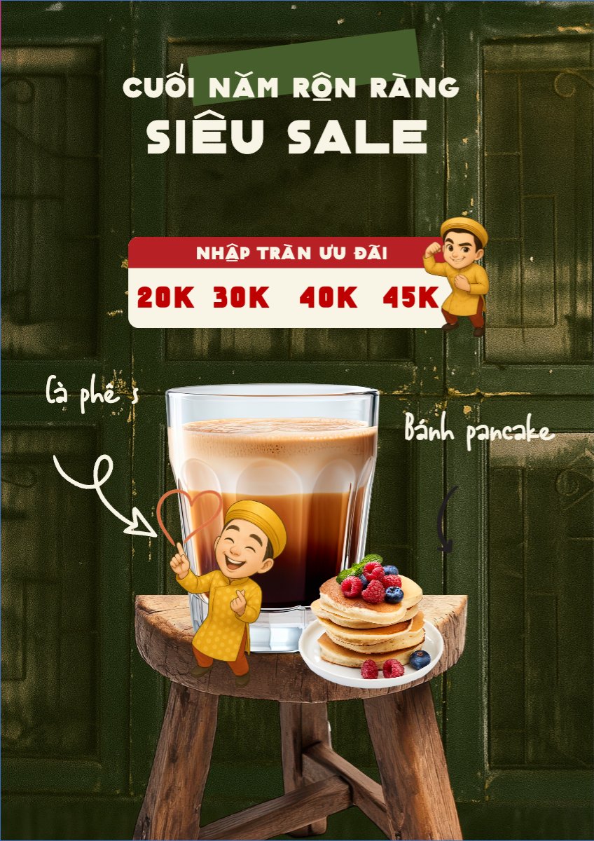 Mẫu Poster chuẩn Cuối năm rộn ràng ưu đãi — LayerPic