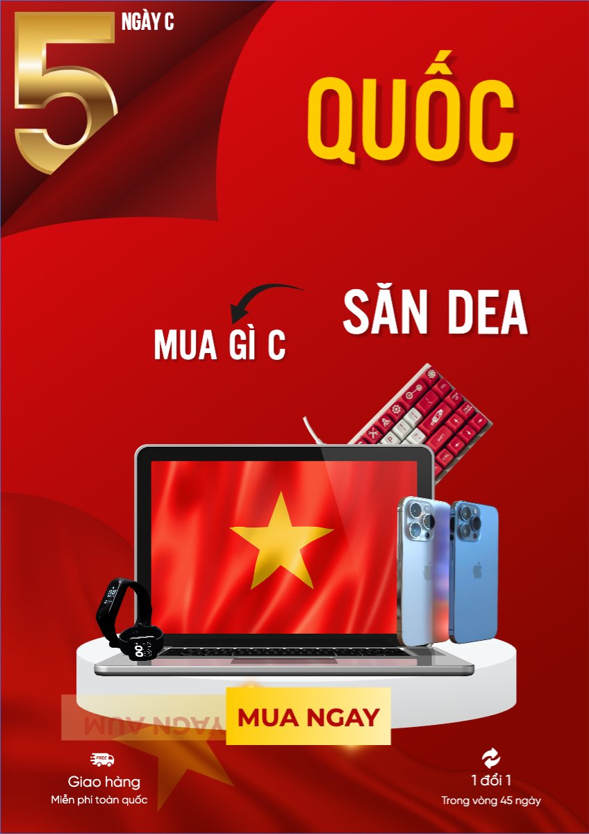 Mẫu Poster chuẩn 2/9, Quốc Khánh, lễ hội, Việt Nam, công nghệ, technology, điện tử, electronic, hiện đại, modern — LayerPic