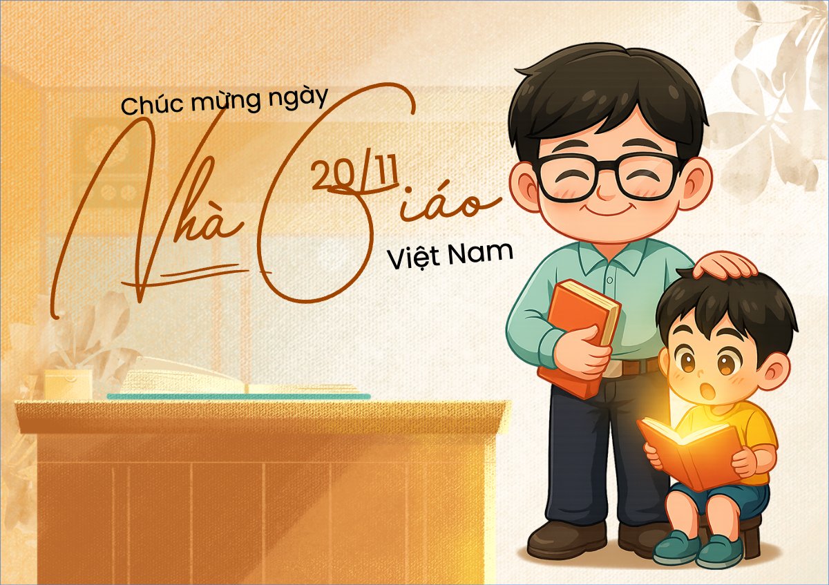 Mẫu Thiệp chúc mừng Chúc mừng ngày Nhà Giáo 20/11 — LayerPic