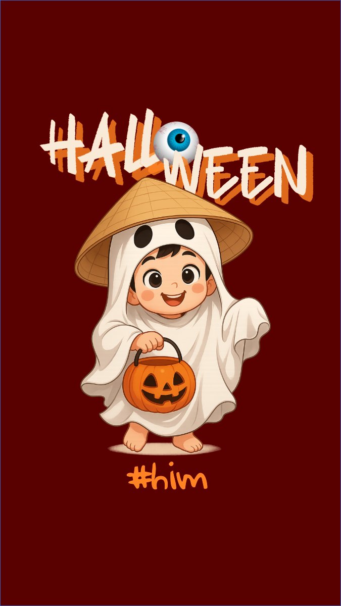 Halloween, lễ hội ma quái, sự kiện, event, dễ thương, cute, chibi, hoạt hình, cartoon