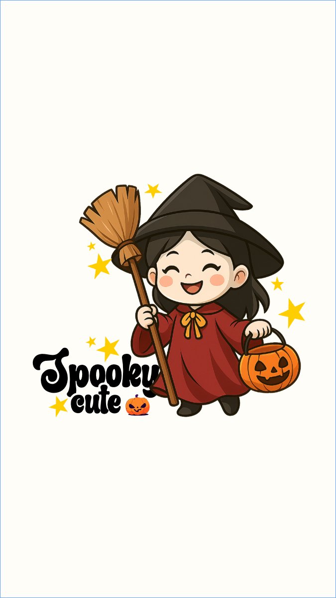 Mẫu Hình nền điện thoại Halloween, lễ hội ma quái, sự kiện, event, dễ thương, cute, chibi, hoạt hình, cartoon — LayerPic