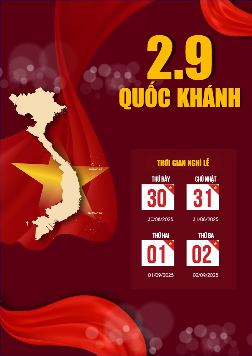 Mẫu Poster chuẩn 2/9, Quốc Khánh, lễ hội, Việt Nam, sự kiện, event, hiện đại, sang trọng, modern — LayerPic